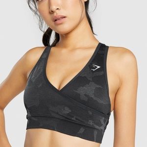 Gymshark ADAPT CAMO SEAMLESS SPORTS BRA Medium